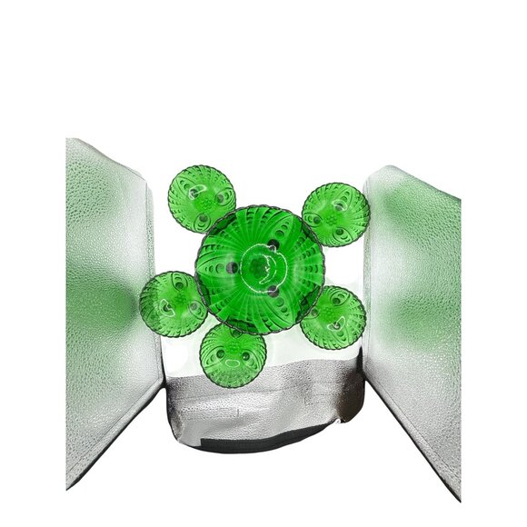 Vintage Anchor Hocking Vibrant Green Bubble Bowls - Picture 6 of 8